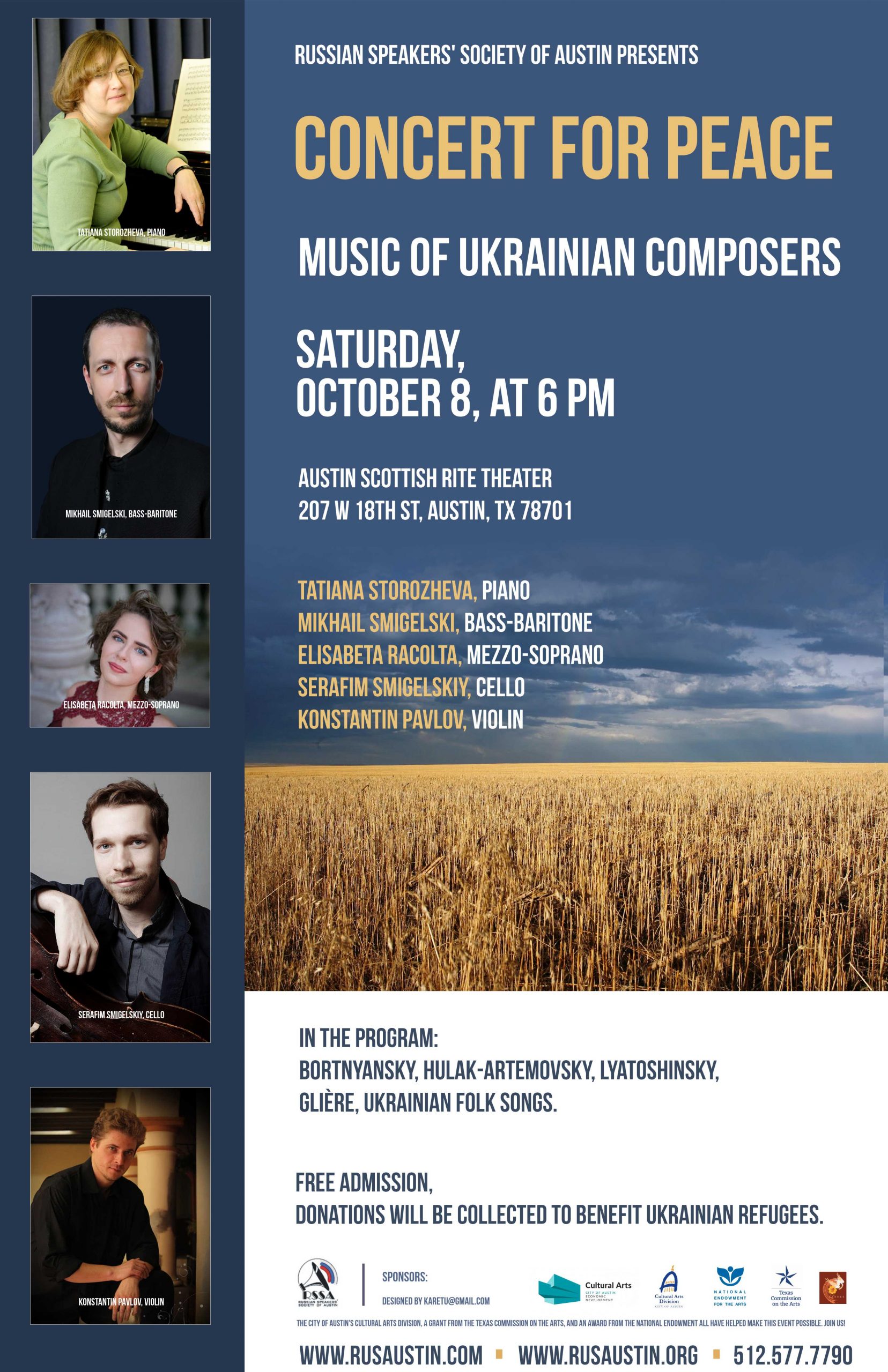 CONCERT FOR PEACE. Music of Ukrainian composers.